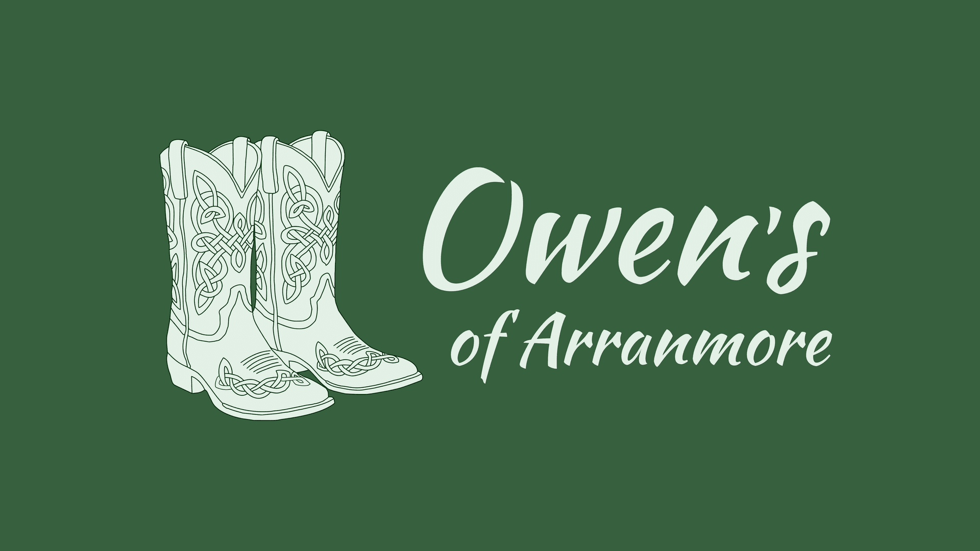 Image Owen's of Arranmore - Monotone Title Logo Green