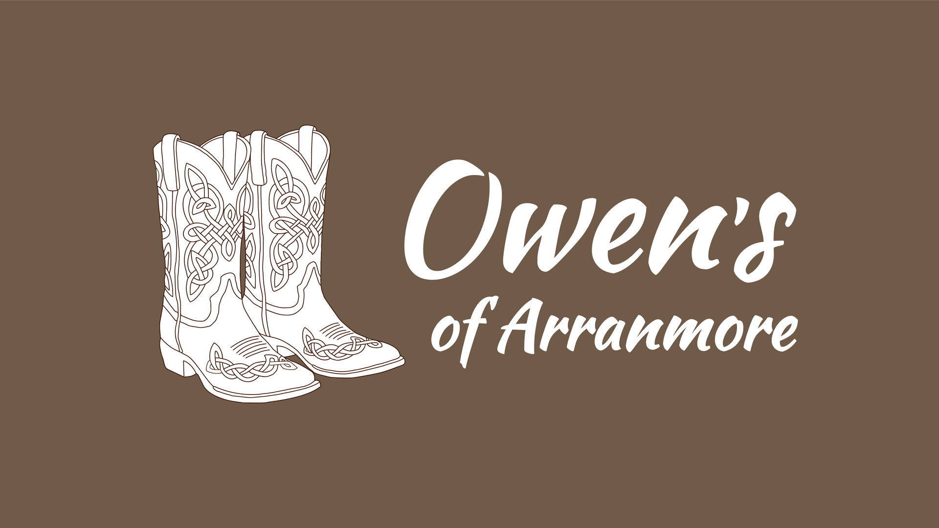 Image Owen's of Arranmore - Monotone Title Logo Saddle Brown